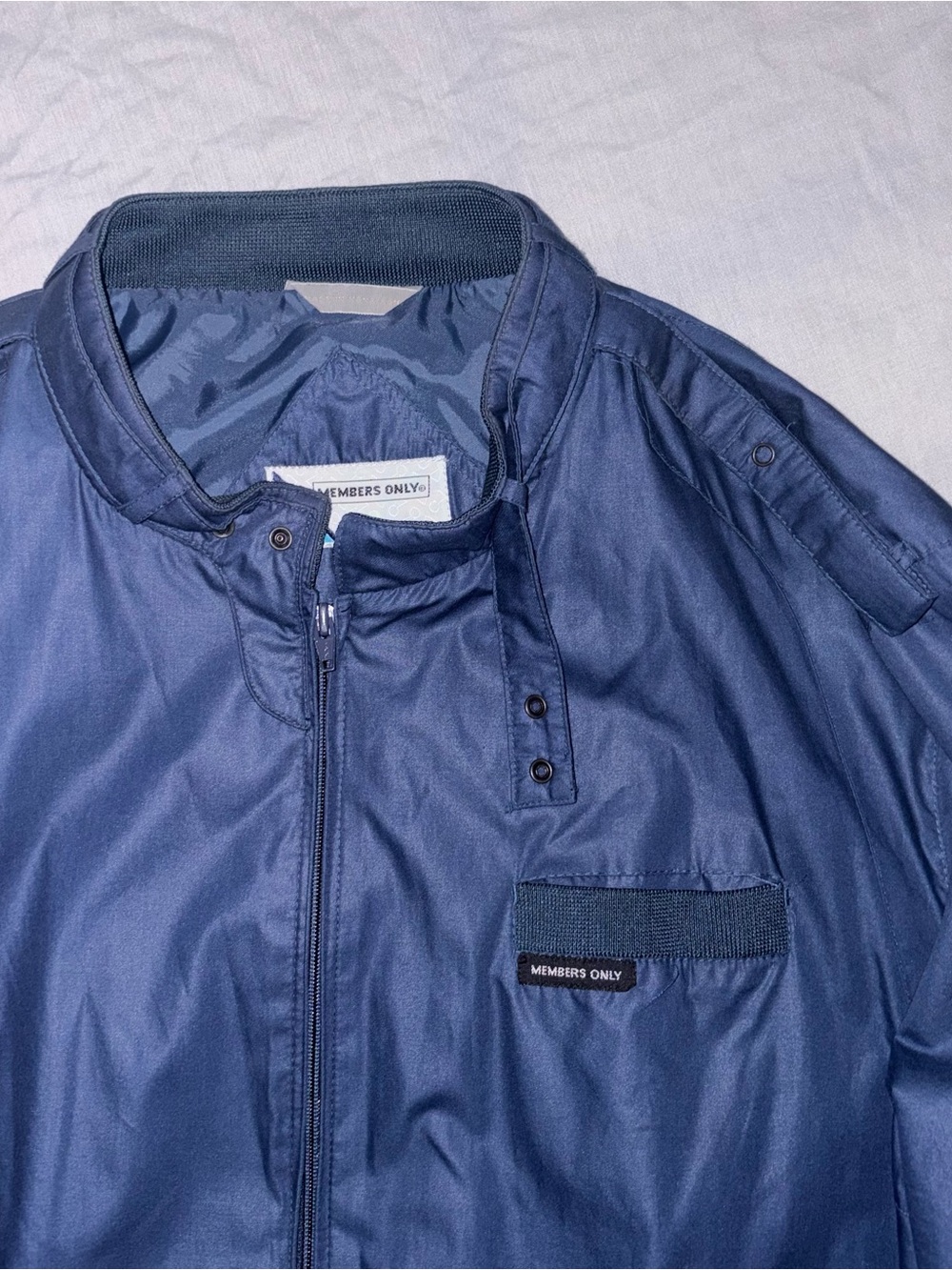 Members Only Navy Bomber Jacket - Lightweight Coat size 2X